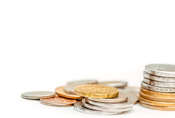 istock Coins stack background. Business, Economy and financial concepts. 1209551501