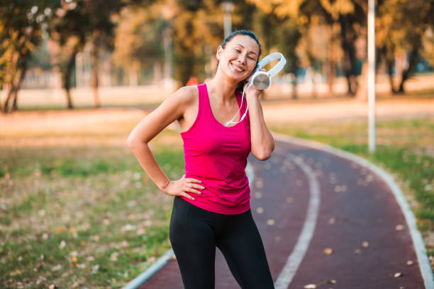 istock Older lady looking fit and confident 1209552534