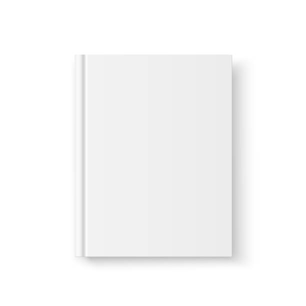 istock Blank book mockup. Simple empty bookcover design template. 3D booklet with hardcover. Realistic vector closed brochure with soft shadow. 1209553247