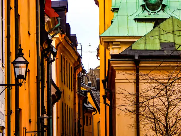 Streetview of the city of Stockholm