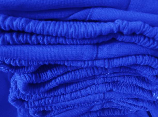 Pile of blue pants