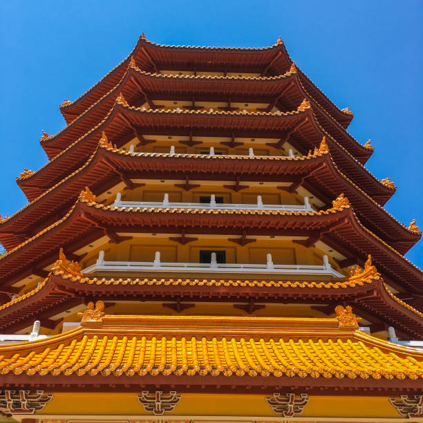 Chung Tian Temple Pagoda, located in Priestdale Brisbane Queensland Australia