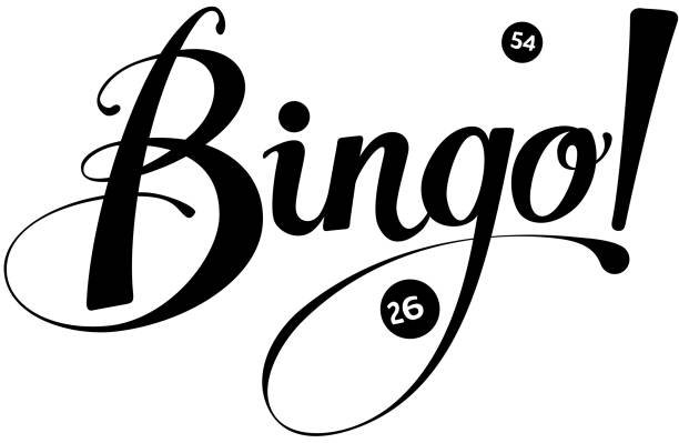 Bingo  - custom calligraphy text vector art illustration