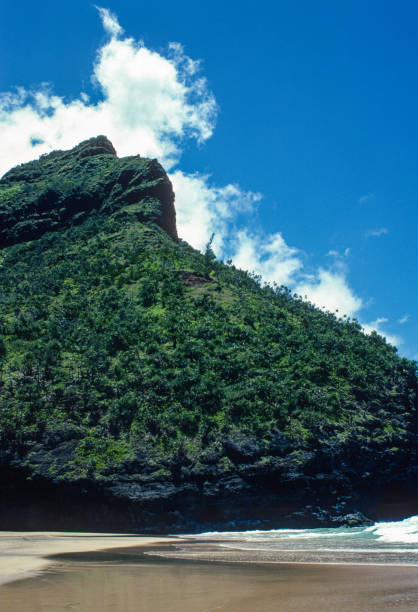 Na Pali Coast State Park - Cliff & Cave Below - 1984