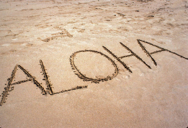 Aloha on Beach Kauai - 1984