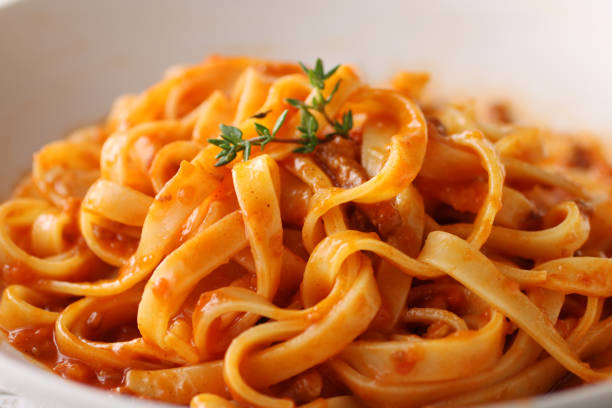 istock Fituccine bolognese sauce 1209596519