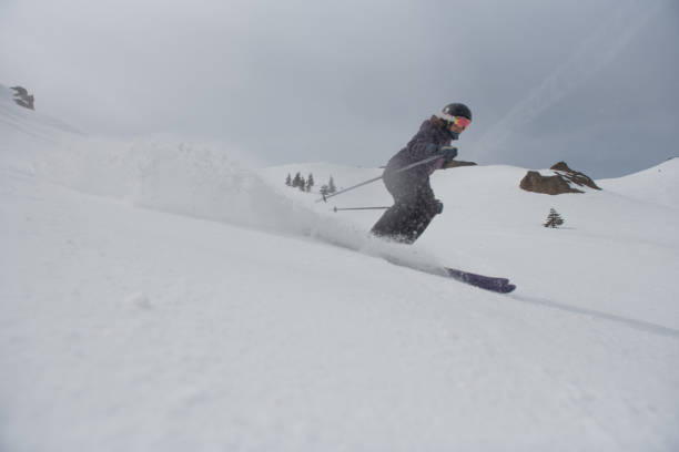 istock Group of friends ski together 1209605168