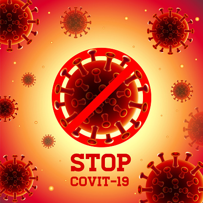 Stop Cobvit-19 Virus , China, Wuhan, Danger, vector Illustration.