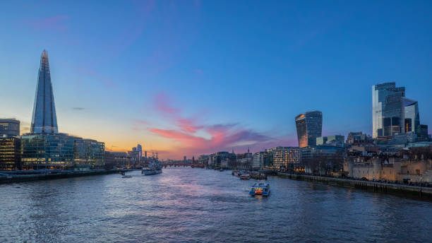 istock London City Skyline and River Thames at Sunset, UK 1209609384