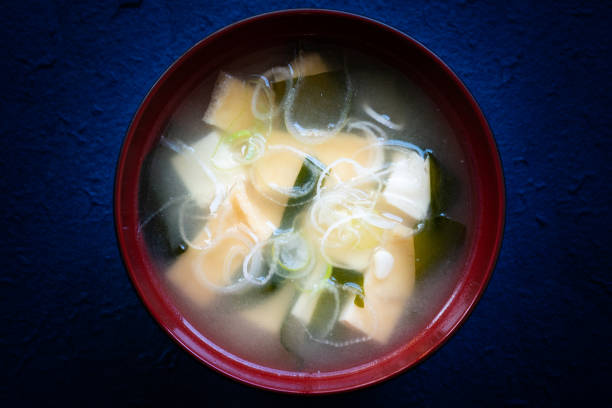 istock Miso soup in a brown bowl 1209613519