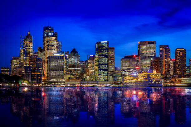 istock Skyline of Sydney Reflected in Jackson Bay 1209615843