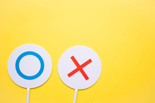istock Yes and no sign on yellow background 1209616248