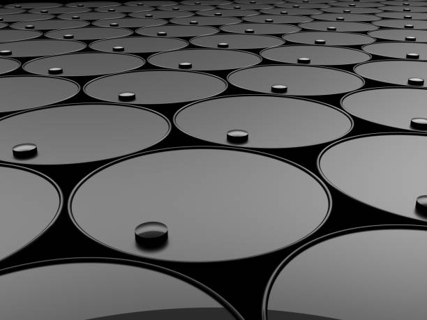 istock Petrol barrels with oil 1209622149
