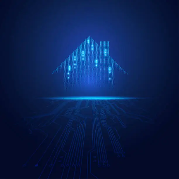 Vector illustration of technologyHome