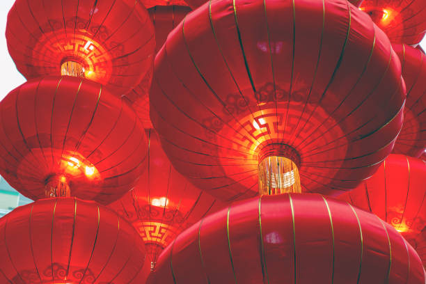 istock Large chinese lanterns close-up. 1209627282
