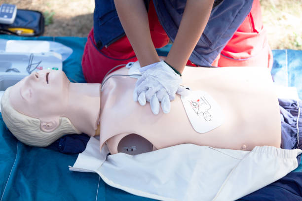 istock CPR - Cardiopulmonary resuscitation and first aid class 1209629911