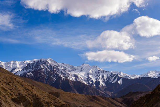 istock Range snow-covered mountains near Alchi village 1209634314