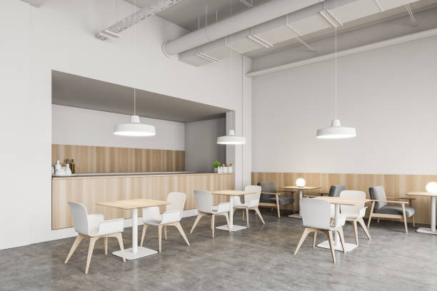 istock White and wooden Industrial style pub corner 1209634324