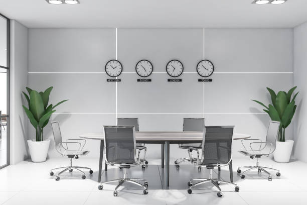istock White international company meeting room interior 1209634906