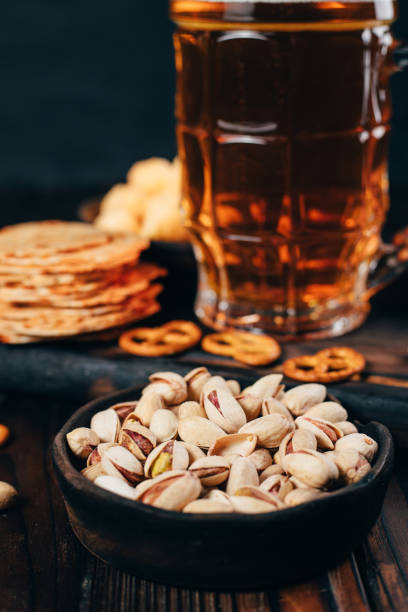istock lager beer and salty traditional appetizers 1209635872