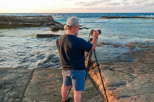 Photographer at Pink Rocks