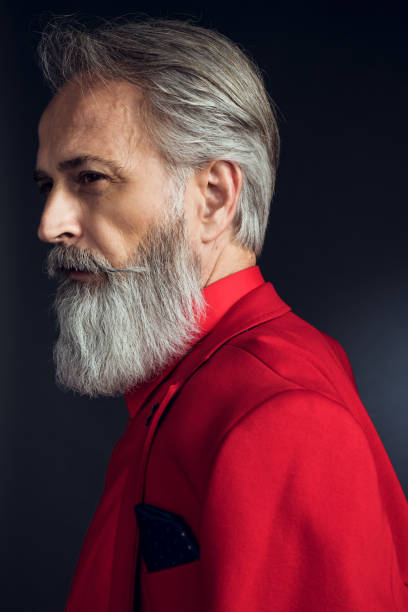 istock Happy well dressed gentleman having photoshooting in studio 1209649083