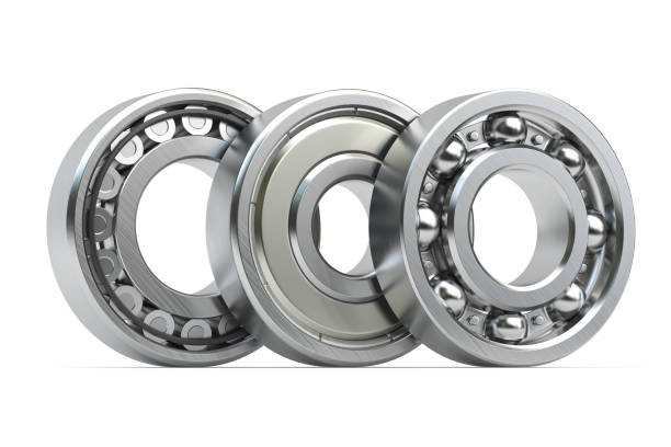 istock Bearings of different types isolated on white background. 1209649249