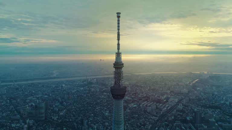 Tokyo during the isolation and quarantine of fighting Corona virus while no traffic on the highway, Japan