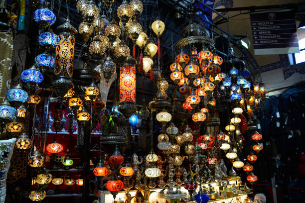 istock Turkish lamps in the Grand Bazaar, Istanbul, Turkey 1209664376