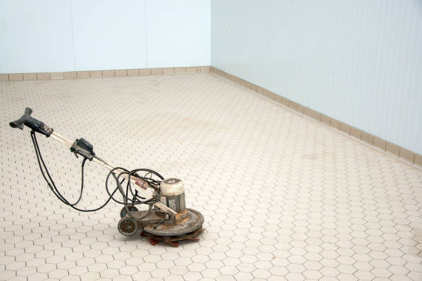 istock Closeup of grinding machine for ceramic tile at workplace 1209665125