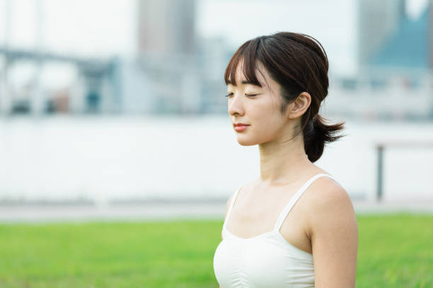 istock A young woman doing yoga 1209668953