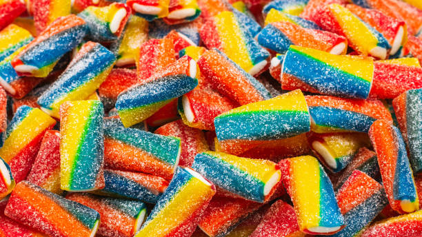 istock Colorful tubes, jelly candies. 1209671980