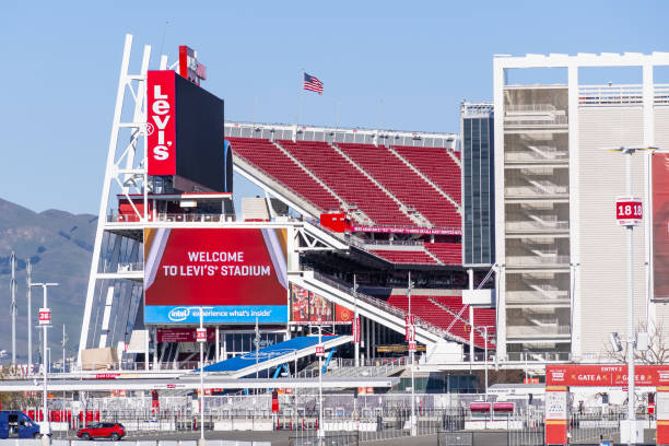 stadio levi's di santa clara - bleachers stadium empty seat foto e immagini stock