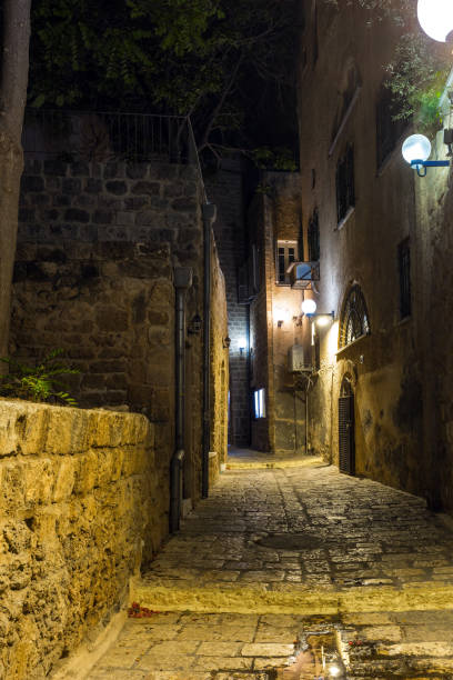 istock The alleys of Old Jaffa. Night 1209677500