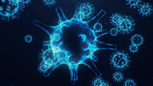 istock Coronavirus outbreak. Pathogen affecting the respiratory tract. COVID-19 infection. Concept of pandemic, viral infection. Coronavirus inside a human. Human cells, virus infects cells. 3D illustration 1209679058