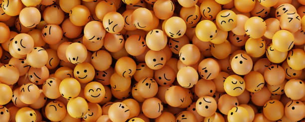 istock Infinite emoticons 3d rendering background, social media and communications concept 1209679394