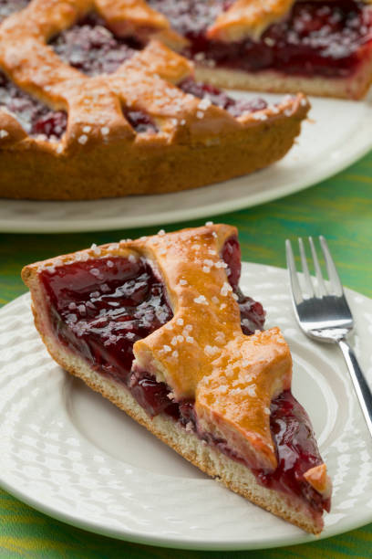 istock Fresh baked Limburg cherry vlaai 1209681529
