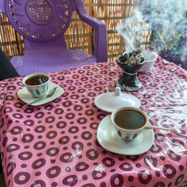 Coffee in a cafe in Ethiopia