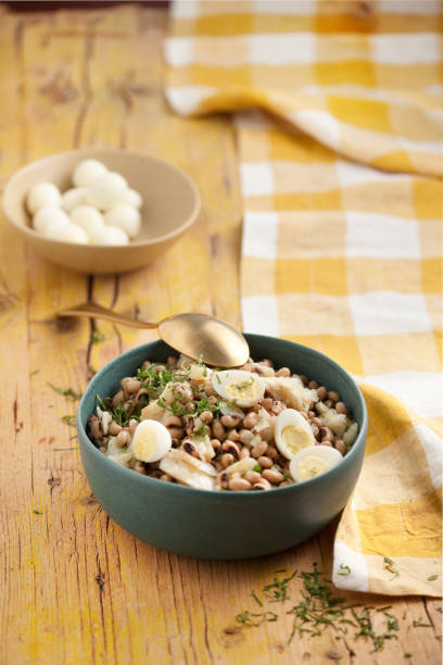 Tuna Salad with Friar Beans. stock photo