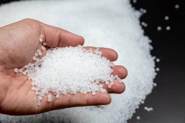 istock Close-up of plastic polymer granules. polymer plastic. compound polymer.plastic beads 1209684771