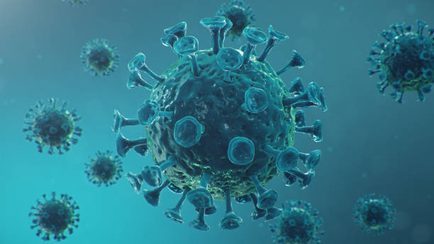 istock Outbreak of Chinese influenza - called a Coronavirus or 2019-nCoV, which has spread around the world. Danger of a pandemic, epidemic of humanity. Close-up virus under the microscope. 3d illustration 1209686018