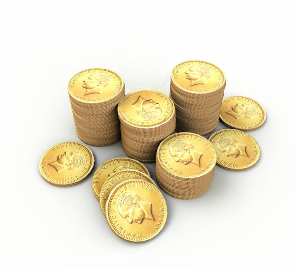 istock Business Finance Turkish coin 3D illustration 1209693395