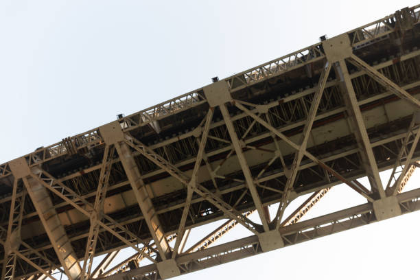 istock Railway bridge in India, view from below 1209695167