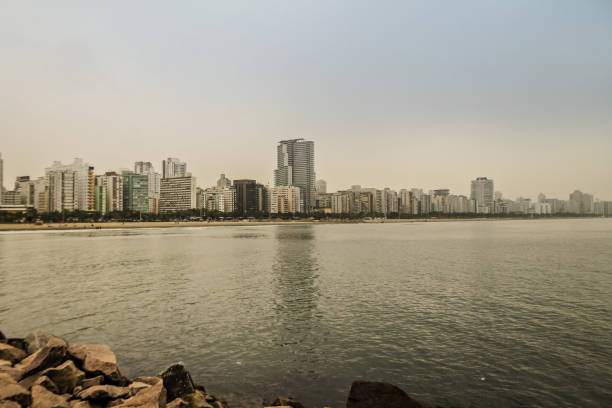 istock Santos, SP, Brazil - Gonzaga Beach in a fresh morning 1209697355