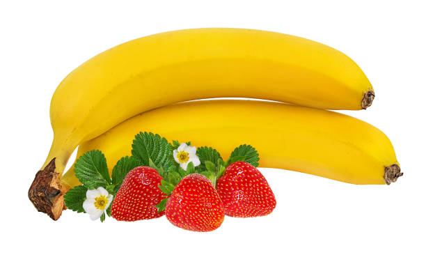 istock Bananas isolated on white background with clipping path 1209699370