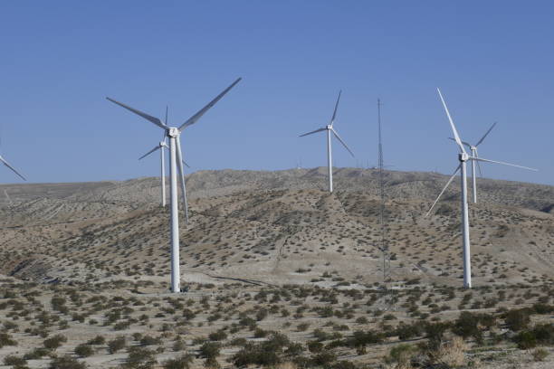 istock Wind farms in the desert 1209703414