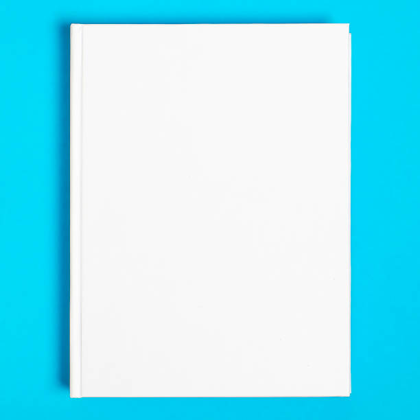 istock Mockup of closed blank square book at white textured paper background 1209707551