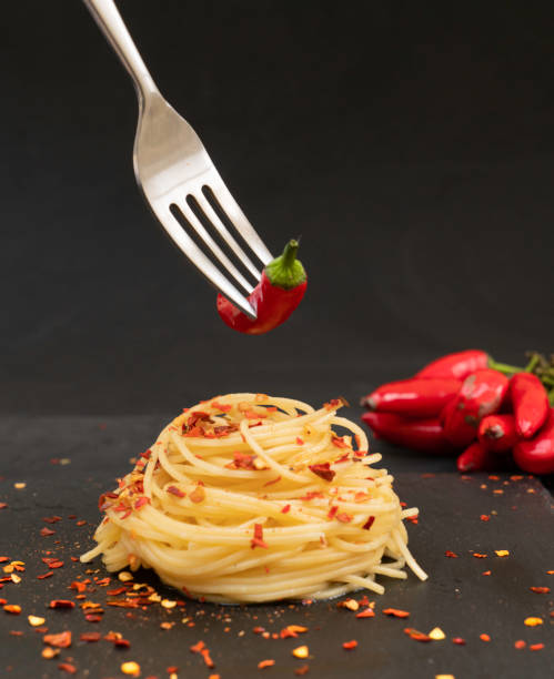 istock Spaghetti with garlic, oil and pepper 1209711602