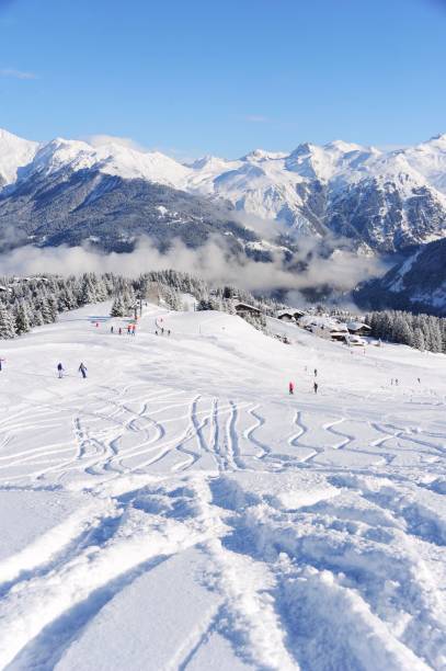 istock Ski slope in ski resort Courchevel in winter 1209711803