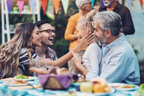 istock Affectionate family meeting 1209712937